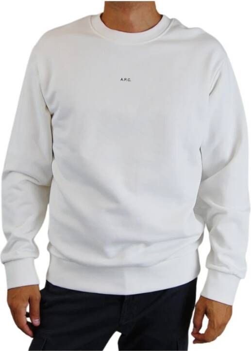 A.p.c. Sweatshirt White Heren