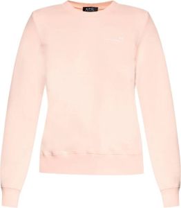 A.p.c. Sweatshirt with logo Roze Dames