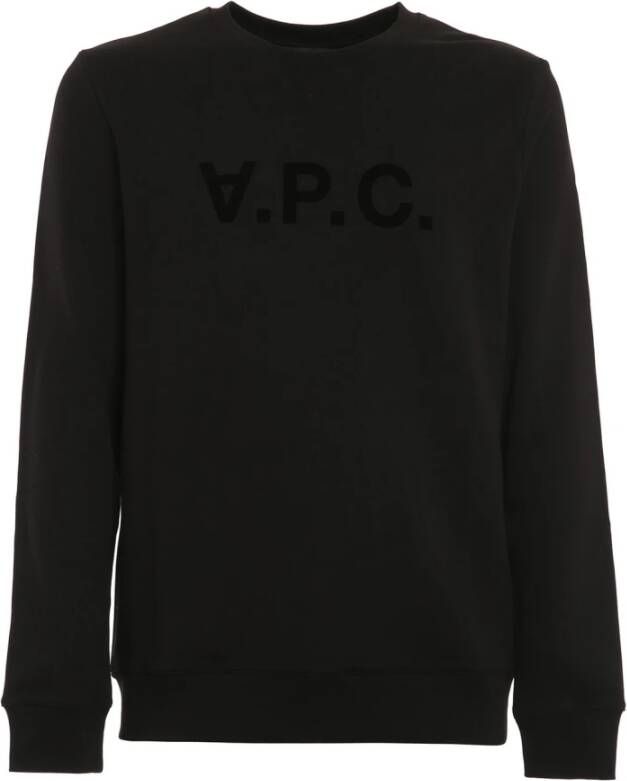 A.p.c. Stijlvolle Sweatshirt Upgrade Comfort Dagelijkse Outfits Black Heren