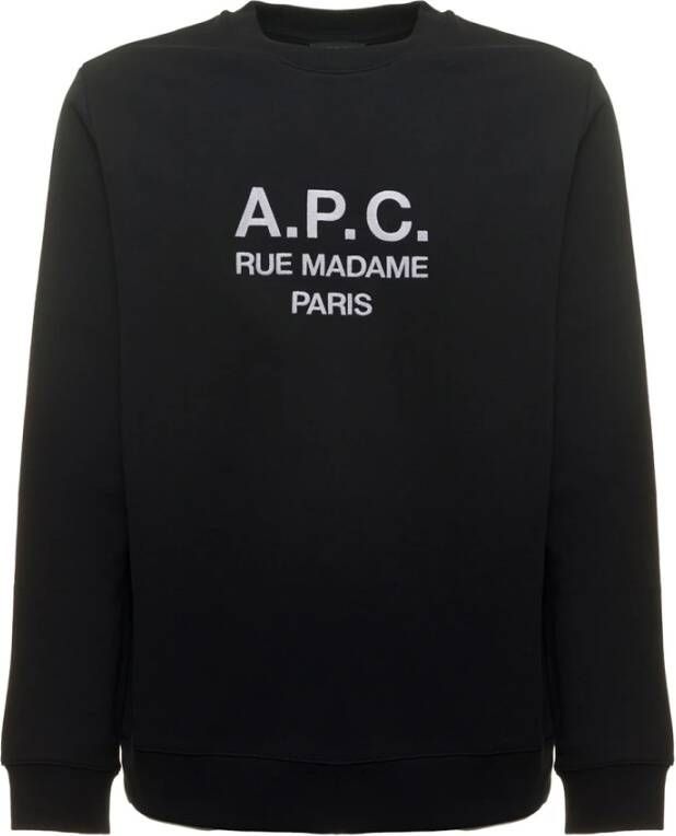 A.p.c. Zwarte Rufus Sweatshirt van Paris Black Heren