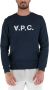 A.p.c. Blauwe Katoenen Sweatshirt met Logo Print Blue Heren - Thumbnail 3