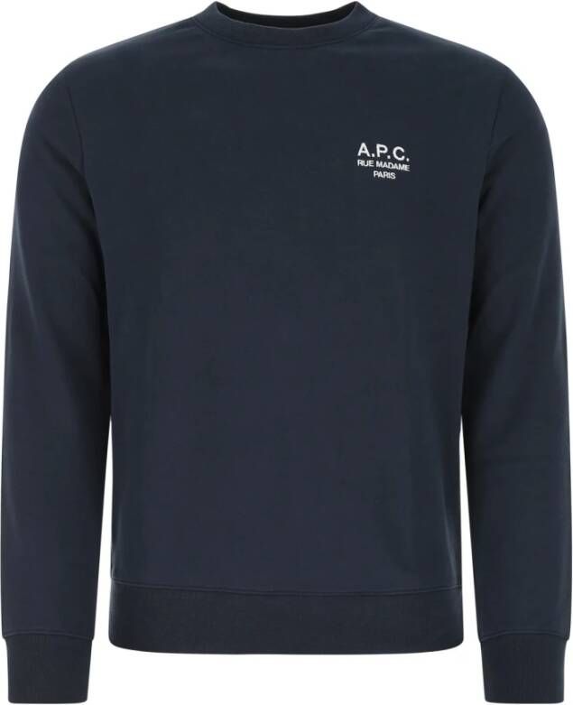 A.p.c. Stijlvolle Sweatshirt voor Mannen Blue Heren
