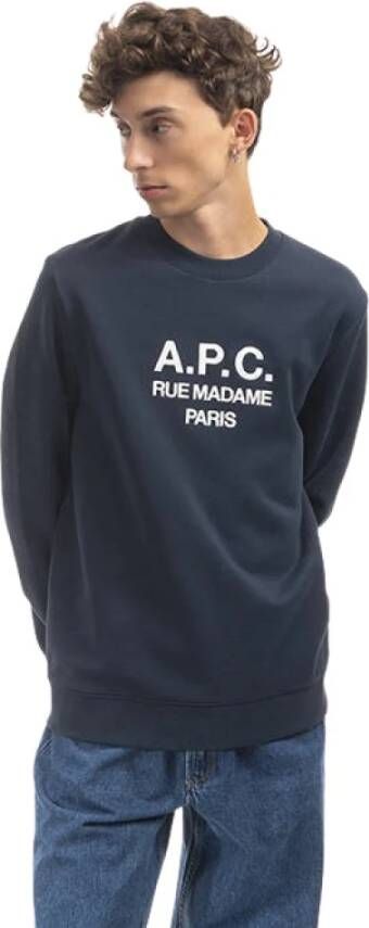 A.p.c. Sweatshirts Blauw Heren