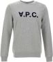 A.p.c. Bedrukte VPC Logo Katoenen Sweatshirt S Gray Heren - Thumbnail 3