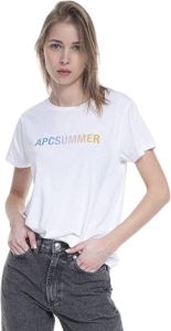 A.p.c. T-Shirt Amel Coeln-F26028 Wit Dames