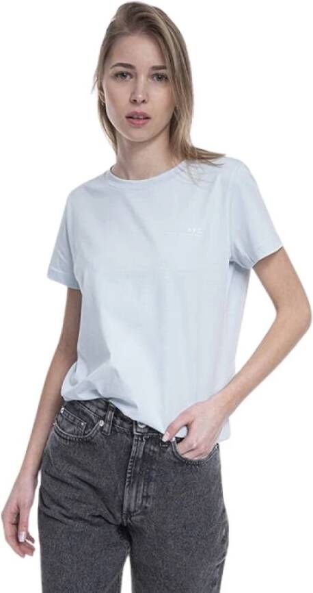A.p.c. T-shirt Blauw Dames
