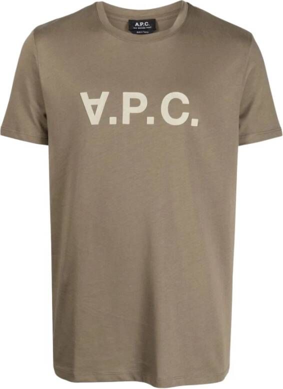 A.p.c. T-shirt Groen Heren