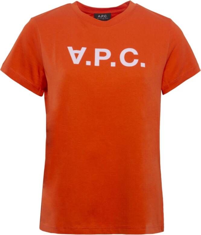 A.p.c. T-shirt Oranje Dames