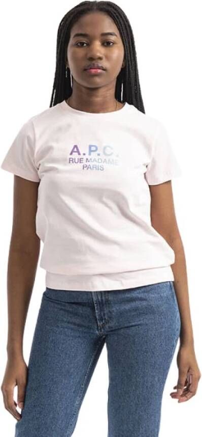 A.p.c. t-shirt Roze Dames