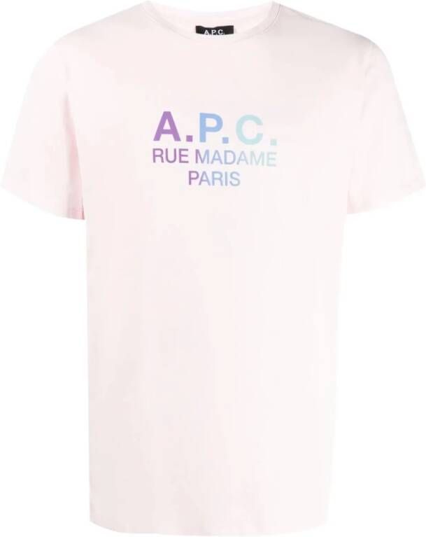 A.p.c. T-shirt Roze Heren