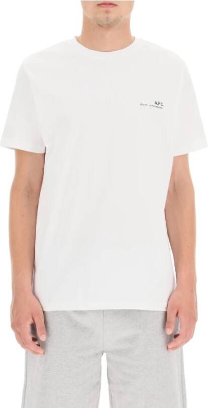 A.p.c. T-shirt Wit Heren