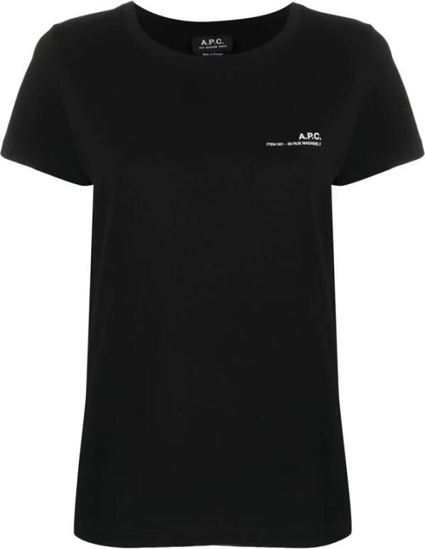 A.p.c. Casual Katoenen T-shirt in Verschillende Kleuren White Dames