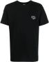 A.p.c. Nieuwe Raymond Zwarte Katoenen T-Shirt met Wit Logo Black Heren - Thumbnail 1