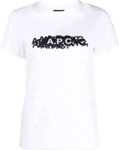 A.p.c. T-shirts and Polos White Wit Dames