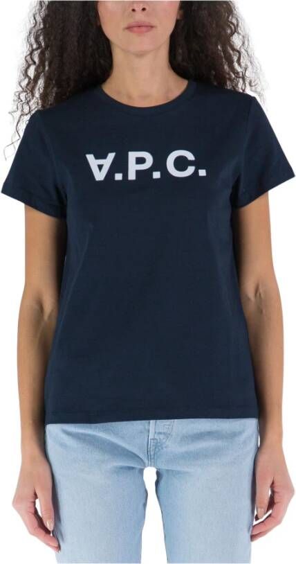 A.p.c. APC Dames Katoenen T-Shirt Black Dames