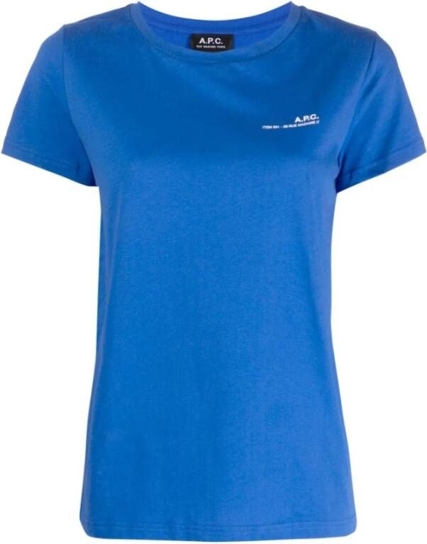 A.p.c. T-Shirts Blauw Dames