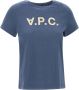 A.p.c. Dames katoenen T-shirts en Polos Blue Dames - Thumbnail 1