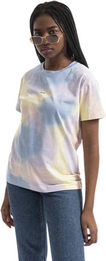 A.p.c. Janice Multicolore T-shirt Vrouw Ss22 Multicolor Dames