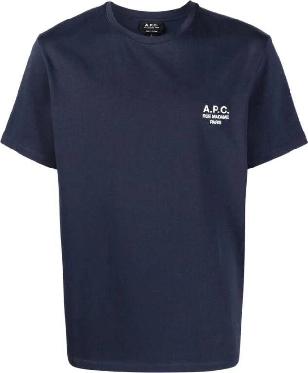 A.p.c. T-Shirts Blauw Heren