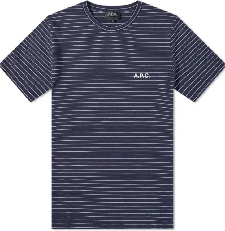A.p.c. T-shirts Blauw Heren