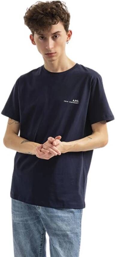 A.p.c. T-shirts Blauw Heren