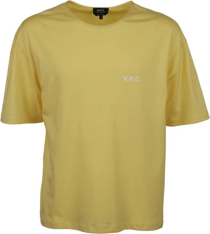 A.p.c. T-Shirts Yellow Heren