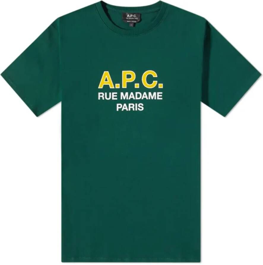 A.p.c. T-Shirts Groen Heren