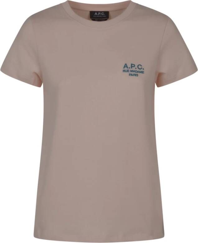 A.p.c. T-Shirts Roze Heren
