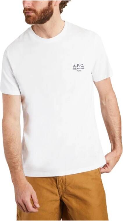 A.p.c. T-Shirts Wit Heren