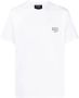 A.p.c. Biologisch Katoen Logo Geborduurd T-Shirt White Heren - Thumbnail 1
