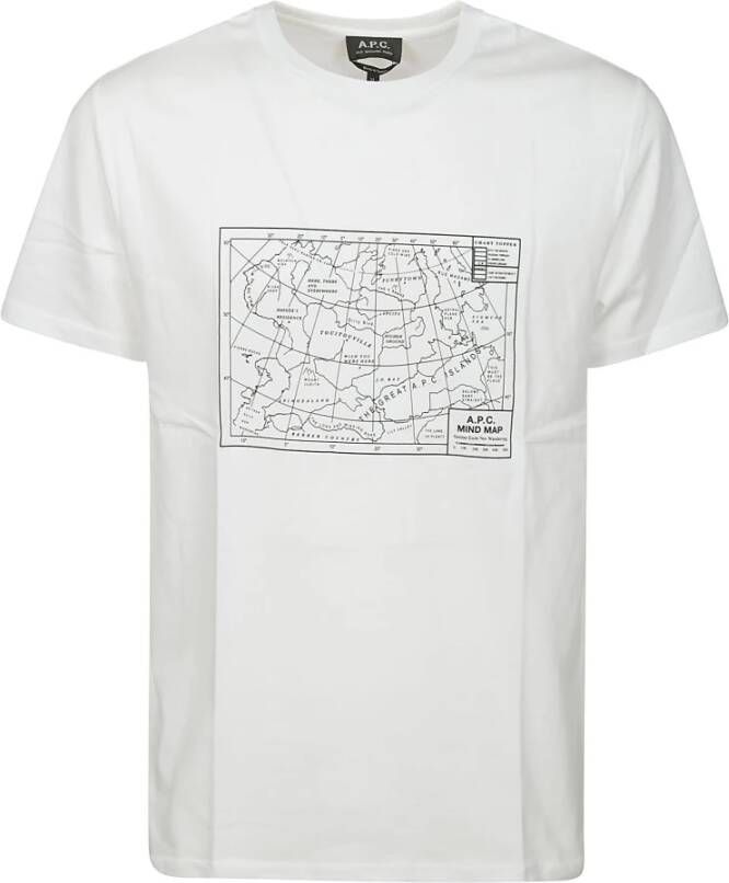 A.p.c. T-shirt Carl White Heren