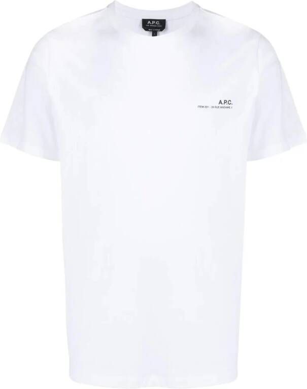 A.p.c. T-shirts Wit Heren