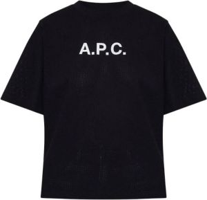A.p.c. T-Shirts Zwart Dames