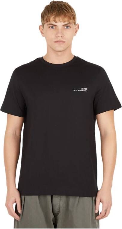 A.p.c. T-Shirts Zwart Heren