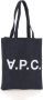 A.p.c. Blauwe Japanse Denim Laure Tote Bag Blue Dames - Thumbnail 11