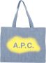A.p.c. Tote Bags Blauw Dames - Thumbnail 1