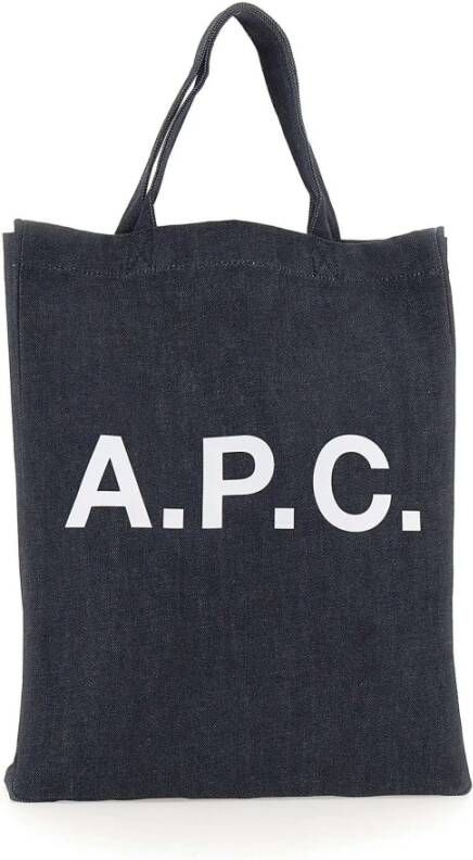 A.p.c. Tote Bags Blauw Unisex