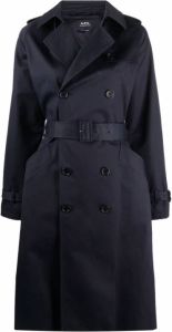 A.p.c. Trench Coats Zwart Dames
