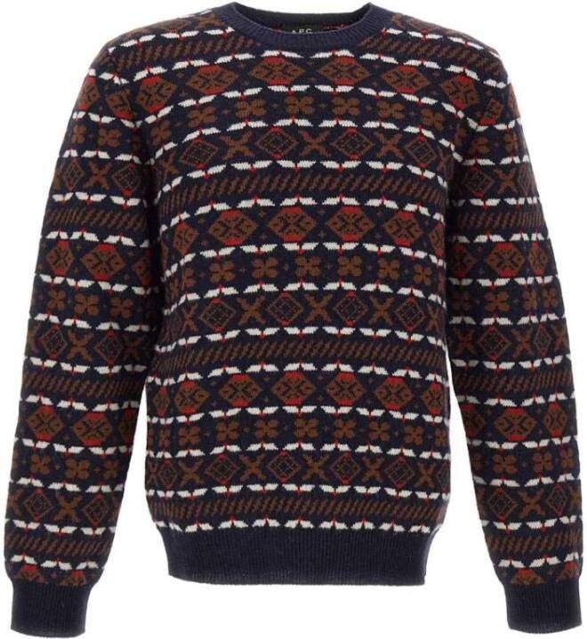 A.p.c. Heren MultiColour Sweaters Multicolor Heren