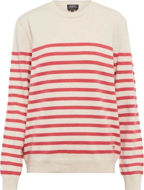 A.p.c. Trui met ronde hals Wit Dames