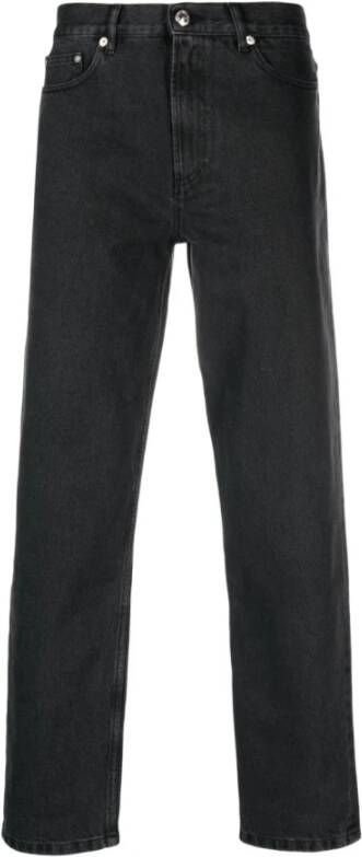 A.p.c. Vintage Hoge Taille Zwarte Denim Jeans Zwart Heren