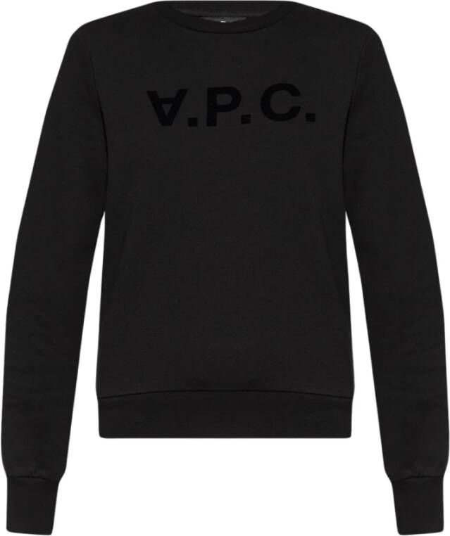 A.p.c. Viva sweatshirt met logo Zwart Dames