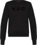 A.p.c. Zwarte katoenen sweatshirt met voorlogo Black Dames - Thumbnail 1