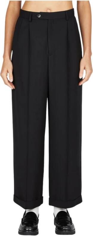 A.p.c. High-rise Melissa-broek met omgeslagen manchetten Black Dames