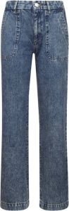 A.p.c. Wijde katoenen jeans met Amerikaanse zakken Blauw Dames