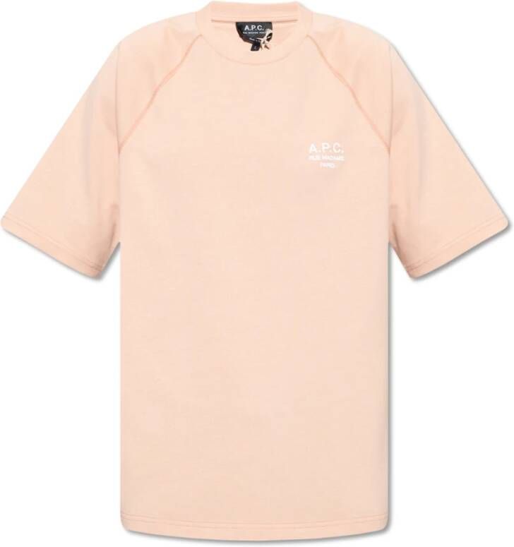 A.p.c. Willy T-shirt Roze Heren