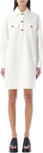A.p.c. Women& Clothing Dress Off White Ss23 Wit Dames