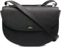 A.p.c. Zwarte Leren Genve Schoudertas Zwart Dames - Thumbnail 3