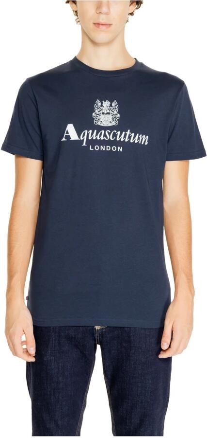 Aquascutum Polo Shirt Lange Mouw ACTIVE COTTON LOGO T-SHIRT AA_SS23_TS002 - Foto 3