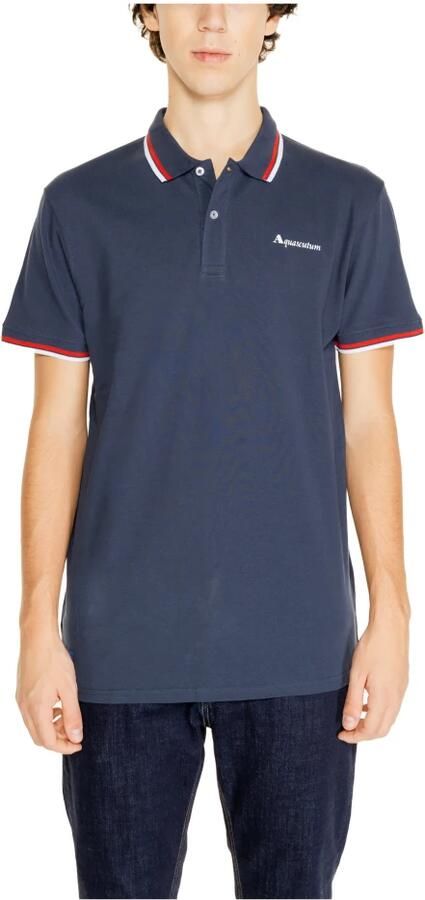 Aquascutum Polo Shirt Korte Mouw ACTIVE COTTON STRIPES POLO AA_SS23_PO002 - Foto 3